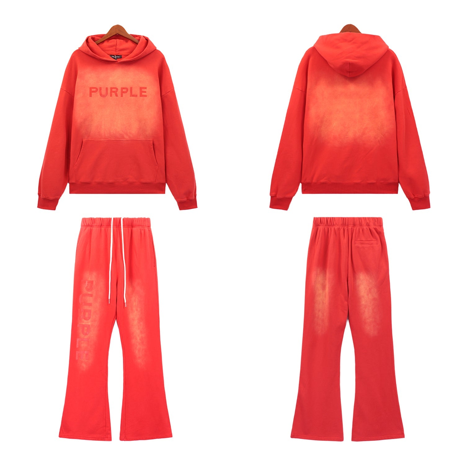 Purple New Hoodie suit 5965