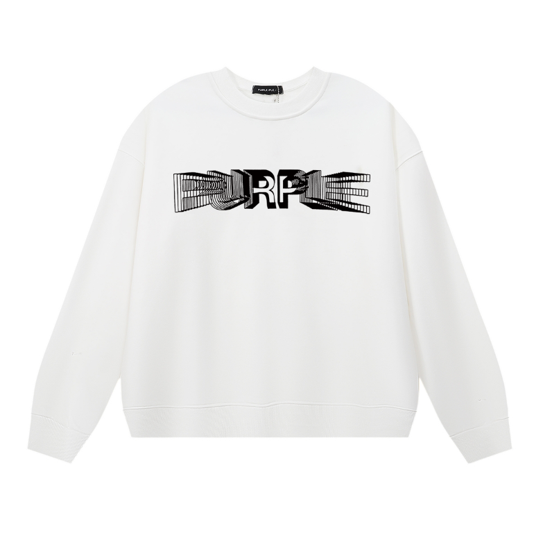 Purple Men's Long-Sleeve T-shirt Sweatshirt 1141