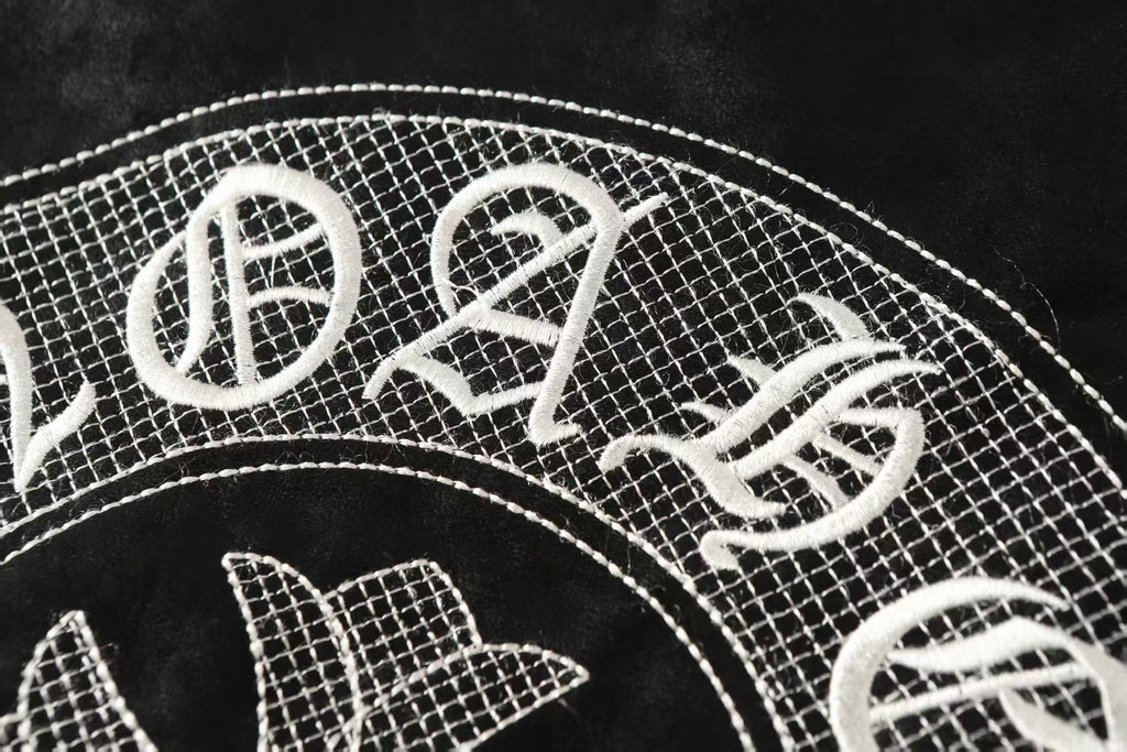 Chrome Hearts Horseshoe Cross Jacket - Black Street Embroidered Coat 8800