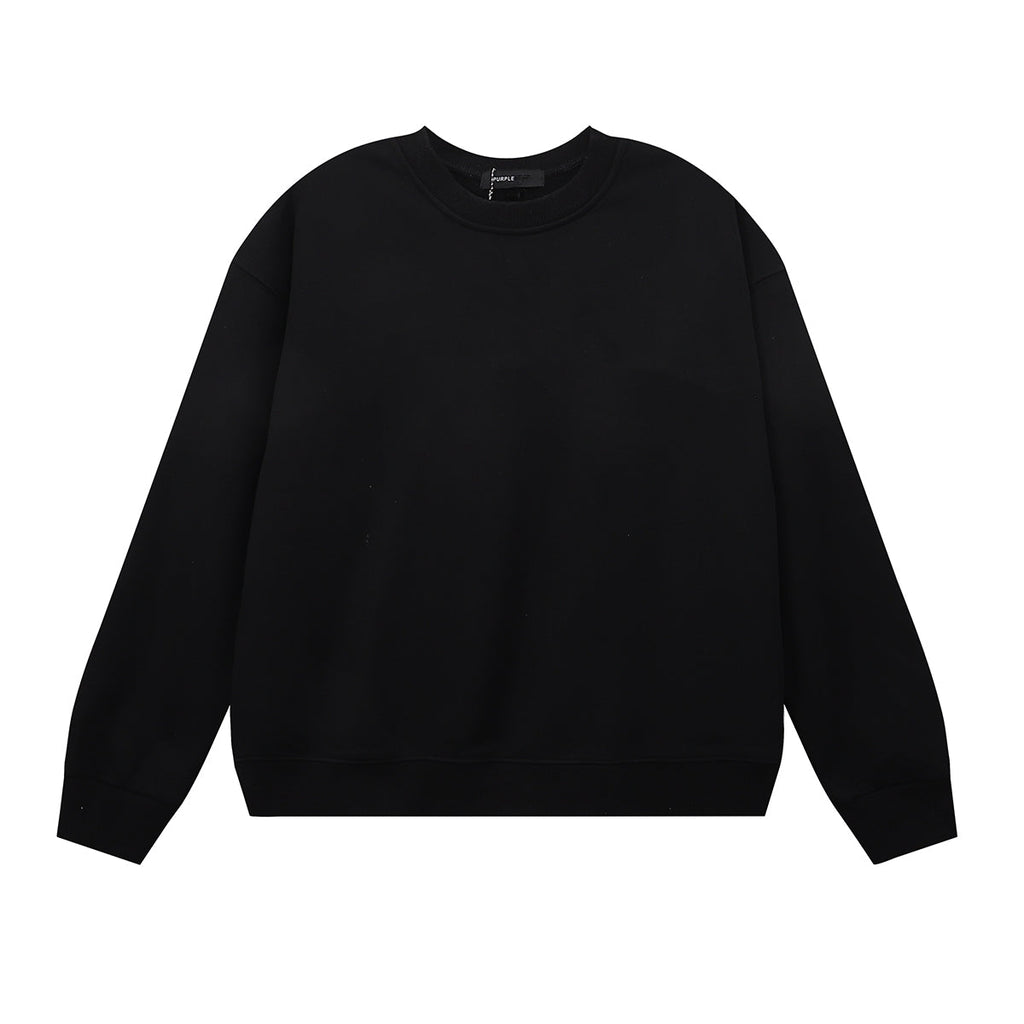 Purple Men's Long-Sleeve T-shirt Sweatshirt 1119